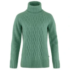 FJÄLLRÄVEN Women's Övik Cable Knit Roller Neck - Wollpullover -Outdoor Bekleidungs Laden fjaellraeven womens oevik cable knit roller neck wollpullover 2