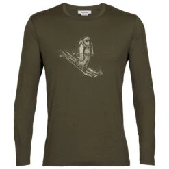 Icebreaker Tech Lite II L/S Tee Skiing Yeti - Merinoshirt