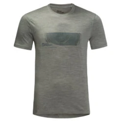 Jack Wolfskin Kammweg Graphic S/S - Funktionsshirt -Outdoor Bekleidungs Laden jack wolfskin kammweg graphic s s funktionsshirt 1