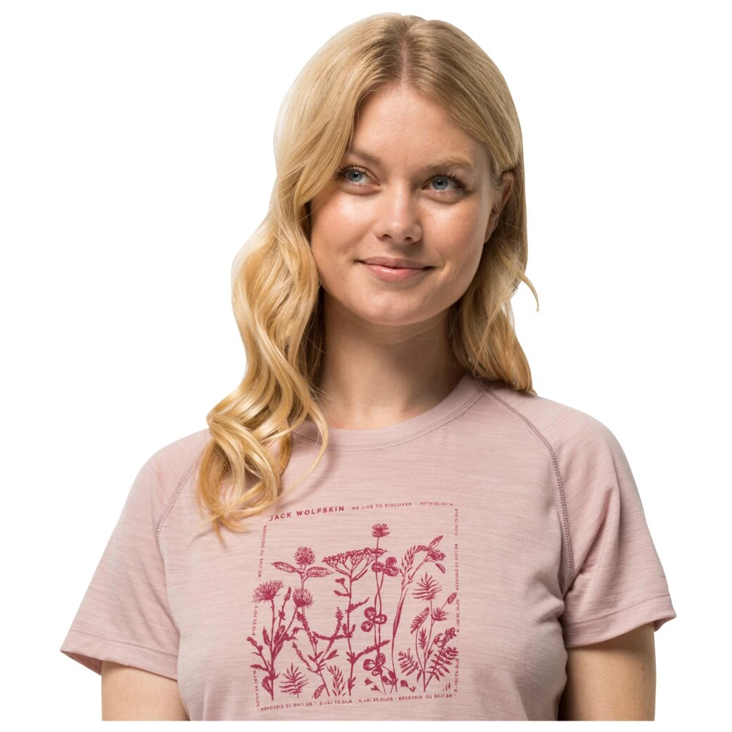Jack Wolfskin Women's Kammweg Graphic S/S - Merinoshirt 6 Jack Wolfskin Women's Kammweg Graphic S/S - Merinoshirt – Bild 4