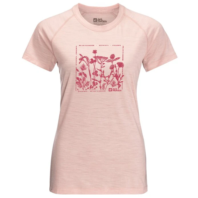 Jack Wolfskin Women's Kammweg Graphic S/S - Merinoshirt 3 Jack Wolfskin Women's Kammweg Graphic S/S - Merinoshirt