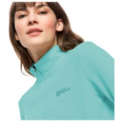 Jack Wolfskin Women's Taunus Half Zip - Fleecepullover -Outdoor Bekleidungs Laden jack wolfskin womens taunus half zip fleecepullover detail 4