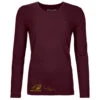Ortovox Women's 185 Merino Logo Spray L/S - Merinoshirt -Outdoor Bekleidungs Laden ortovox womens 185 merino logo spray l s merinoshirt