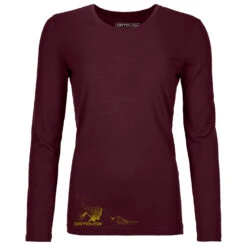 Ortovox Women's 185 Merino Logo Spray L/S - Merinoshirt