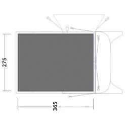 Outwell Footprint Blossburg 380 - Zeltunterlage 5 Outwell Footprint Blossburg 380 - Zeltunterlage -Outdoor Bekleidungs Laden outwell footprint blossburg 380 zeltunterlage detail 2