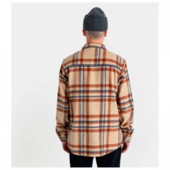 Revolution Checked Wool-Blend Overshirt With Zipper - Hemd -Outdoor Bekleidungs Laden revolution checked wool blend overshirt with zipper hemd detail 3