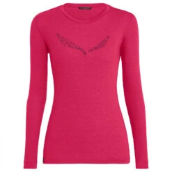 SALEWA Women's Solidlogo Dry L/S Tee - Funktionsshirt -Outdoor Bekleidungs Laden salewa womens solidlogo dry l s tee funktionsshirt detail 4