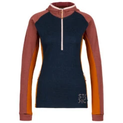 Stoic Women's Merino260 StadjanSt. 3/4 Zip W. Hood - Merinohoodie -Outdoor Bekleidungs Laden stoic womens merino260 stadjanst 3 4 zip w hood merinohoodie 1