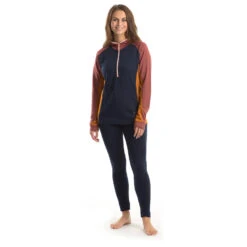 Stoic Women's Merino260 StadjanSt. 3/4 Zip W. Hood - Merinohoodie -Outdoor Bekleidungs Laden stoic womens merino260 stadjanst 3 4 zip w hood merinohoodie detail 9