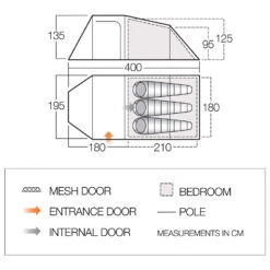 Vango Skye 300 - 3-Personen Zelt -Outdoor Bekleidungs Laden vango skye 300 3 personen zelt detail 2